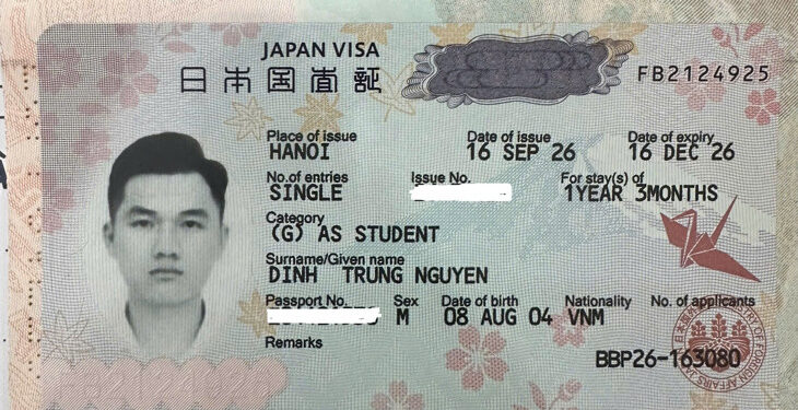 CHÚC MỪNG ĐINH TRUNG NGUYÊN CHÍNH THỨC NHẬN VISA DU HỌC NHẬT BẢN!